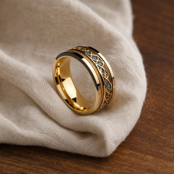 Anello Vintage Golden Infinity