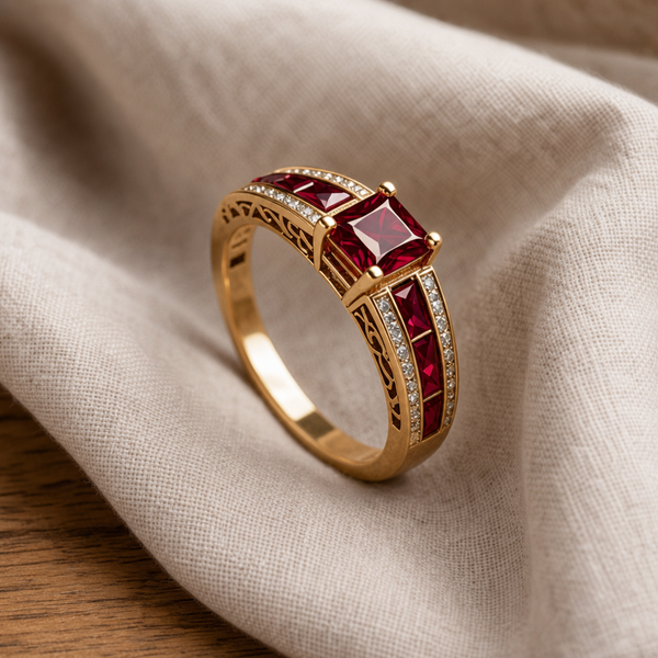 Anello di Lusso Ruby Empress