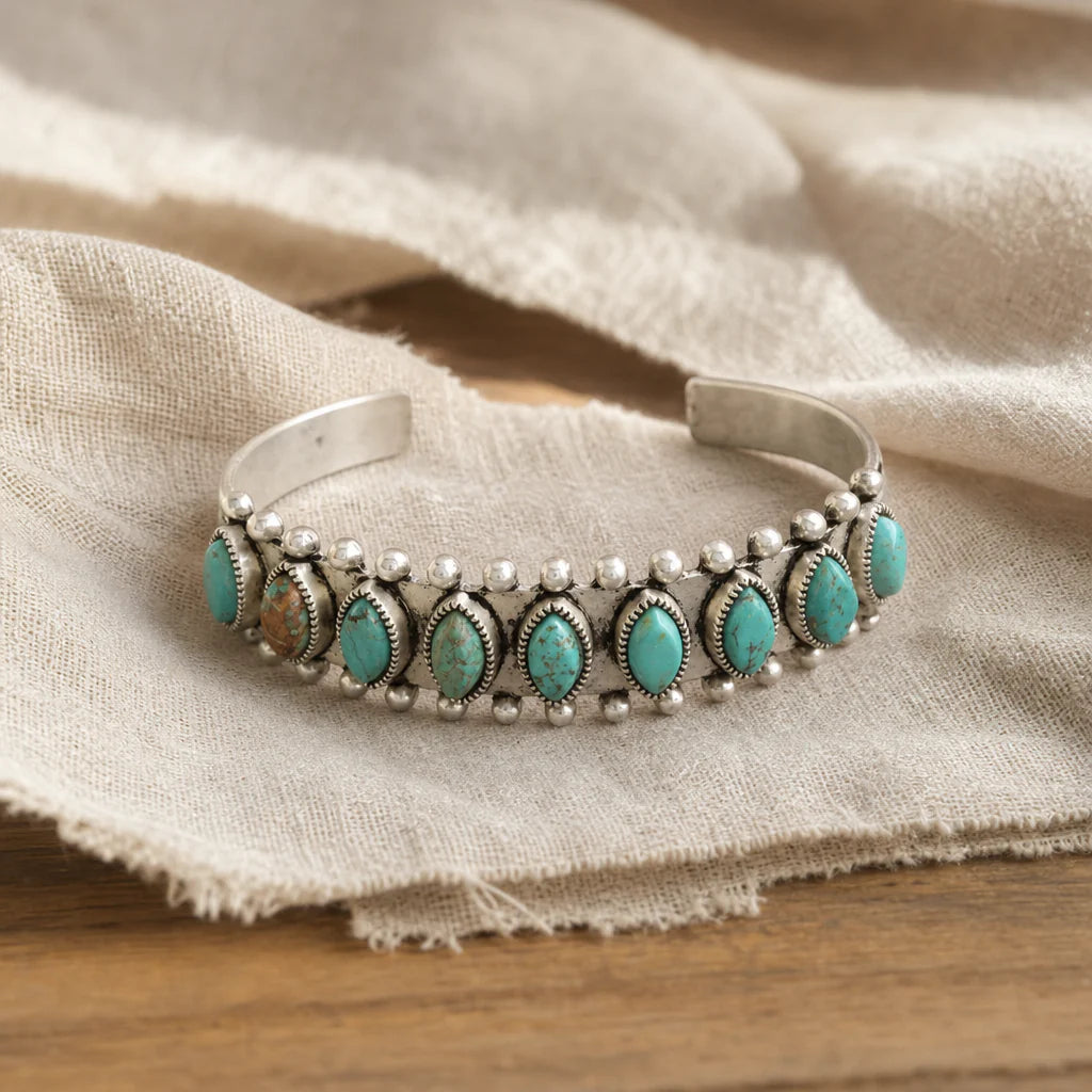 Bracciale vintage con pietra turchese