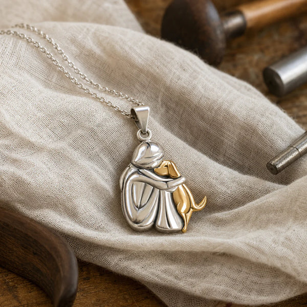 Collana con abbraccio per cani