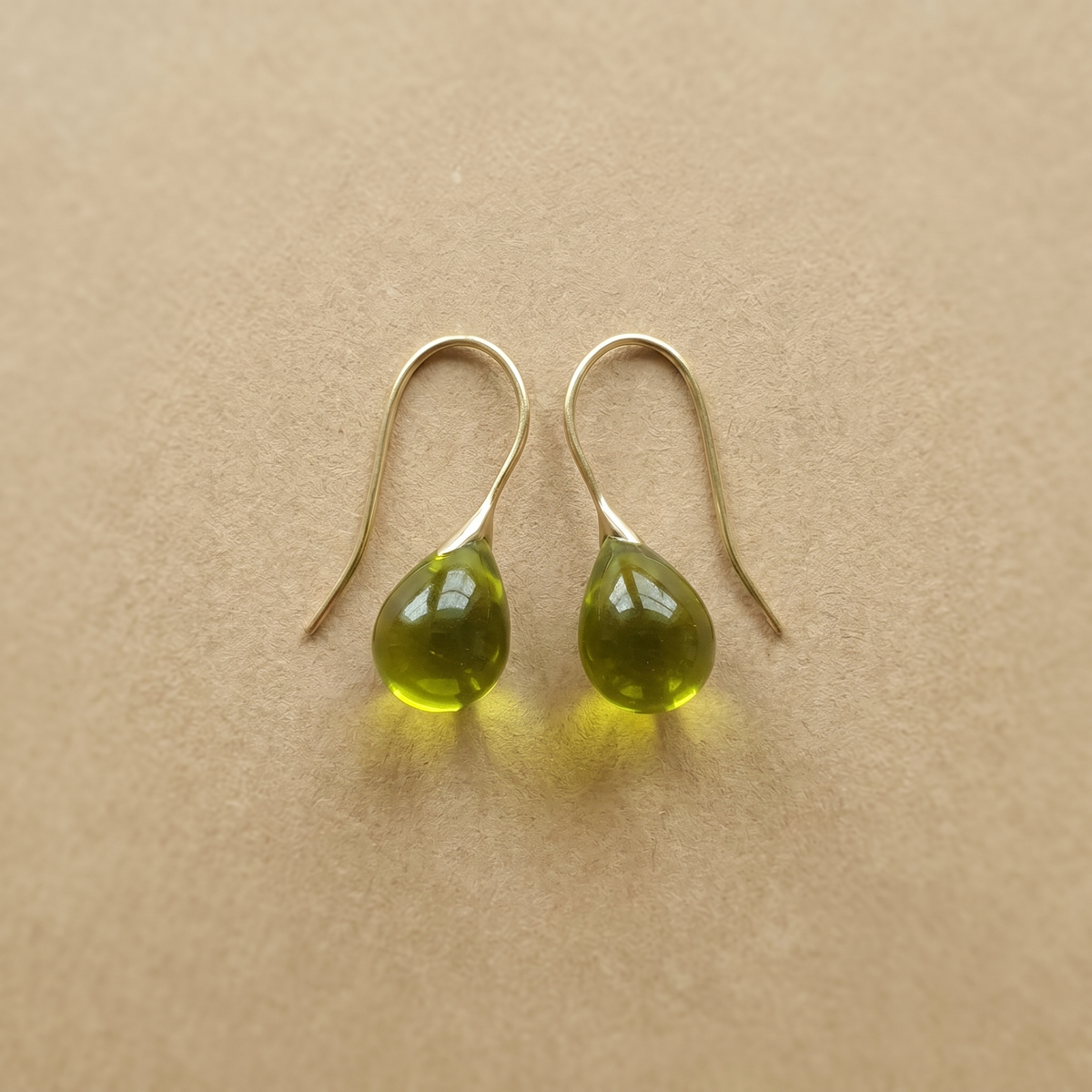 Orecchini in Cristallo Vintage Olive Drops