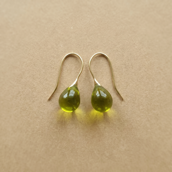 Orecchini in Cristallo Vintage Olive Drops