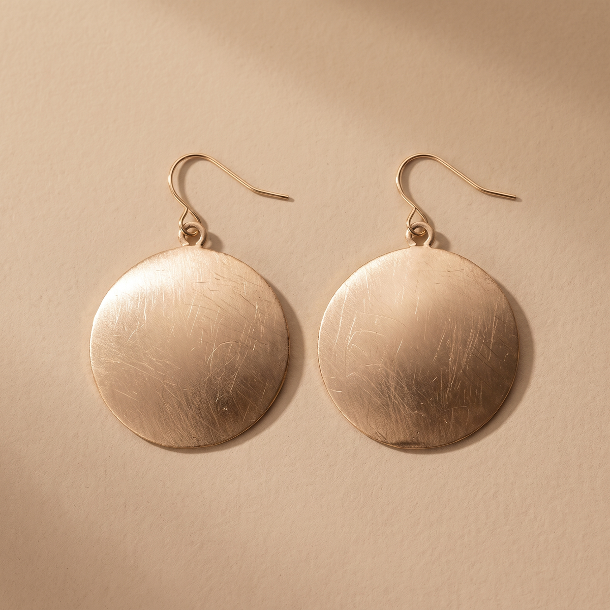 Orecchini Retro Disco d'Oro