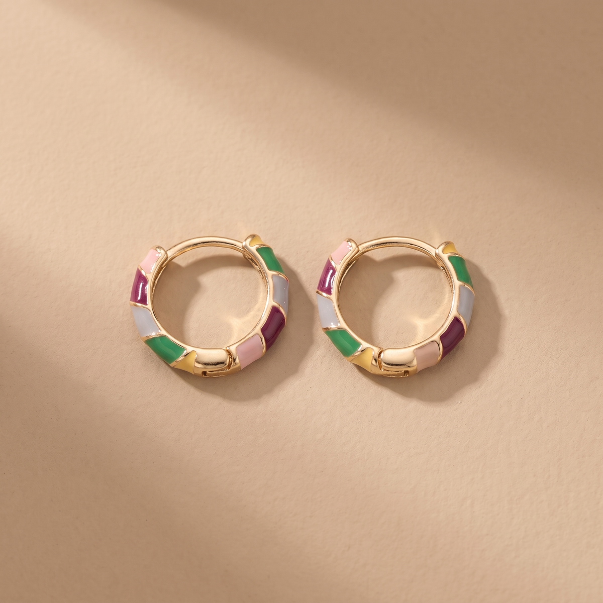 Orecchini in Smalto Oro Chic