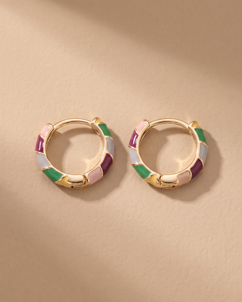 Orecchini in Smalto Oro Chic