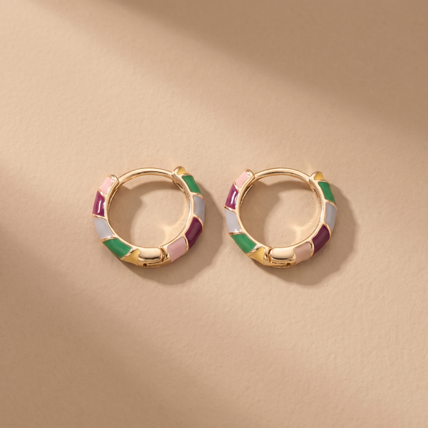 Orecchini in Smalto Oro Chic