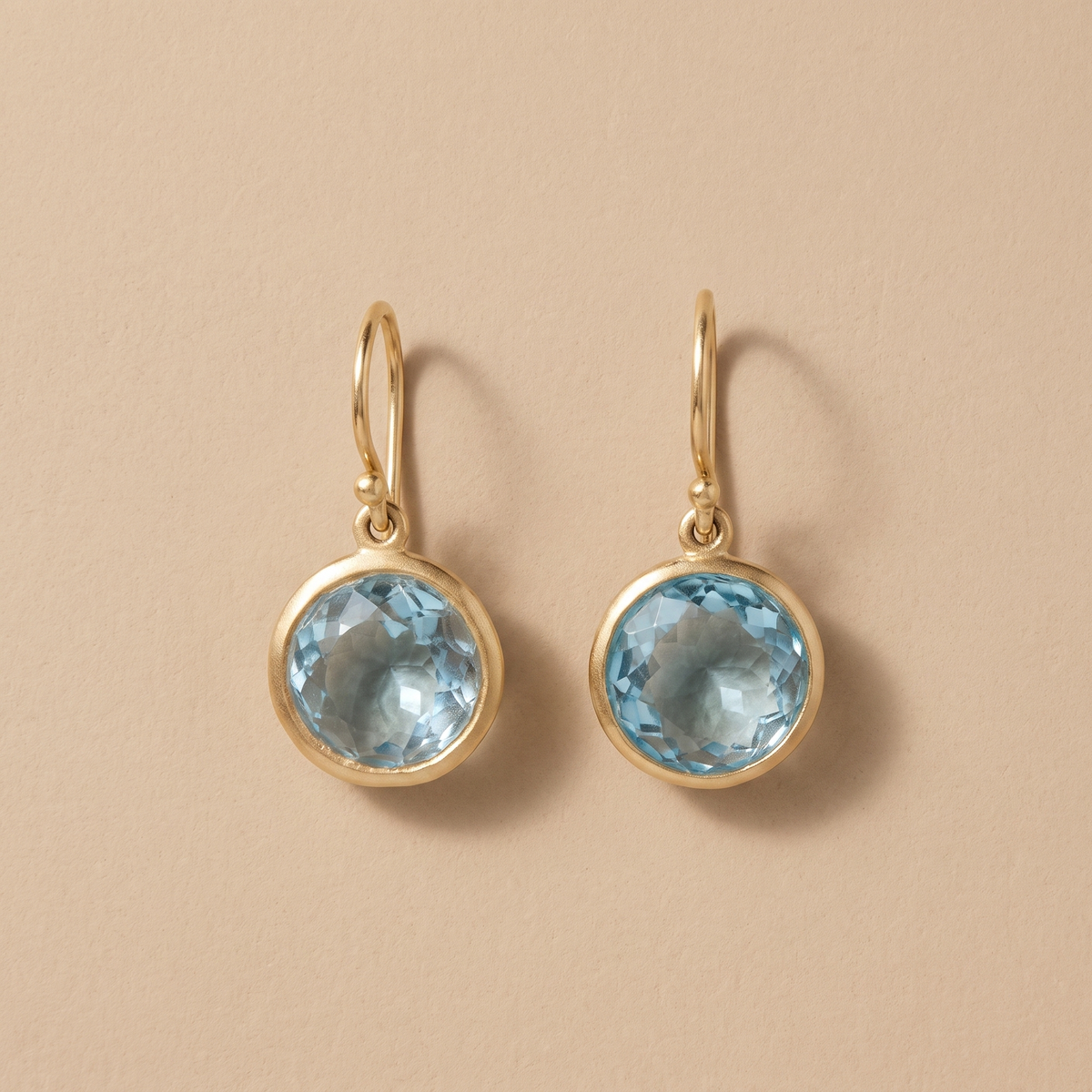 Orecchini Vintage in Cristallo Blu