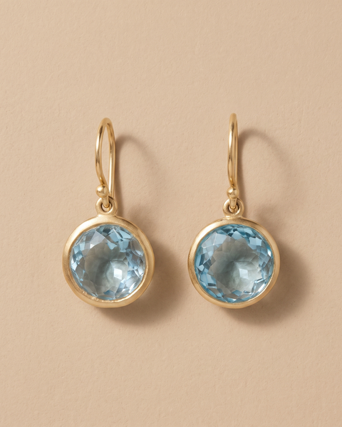 Orecchini Vintage in Cristallo Blu