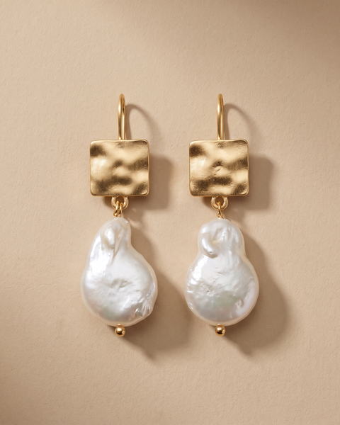 Orecchini Retro in Perle d'Acqua Dolce