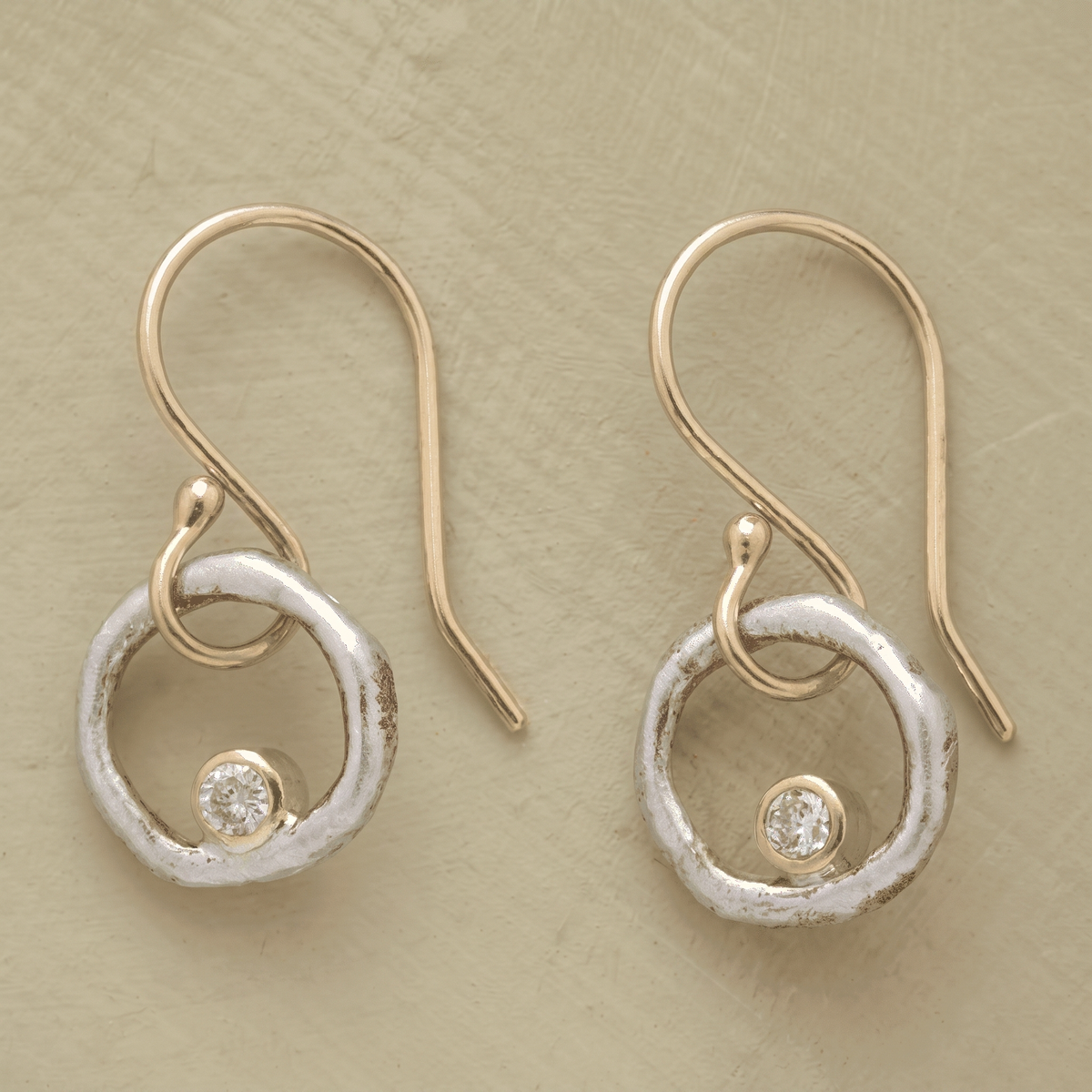 Orecchini Retro in Oro e Argento