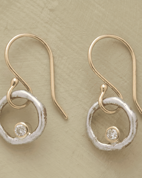 Orecchini Retro in Oro e Argento