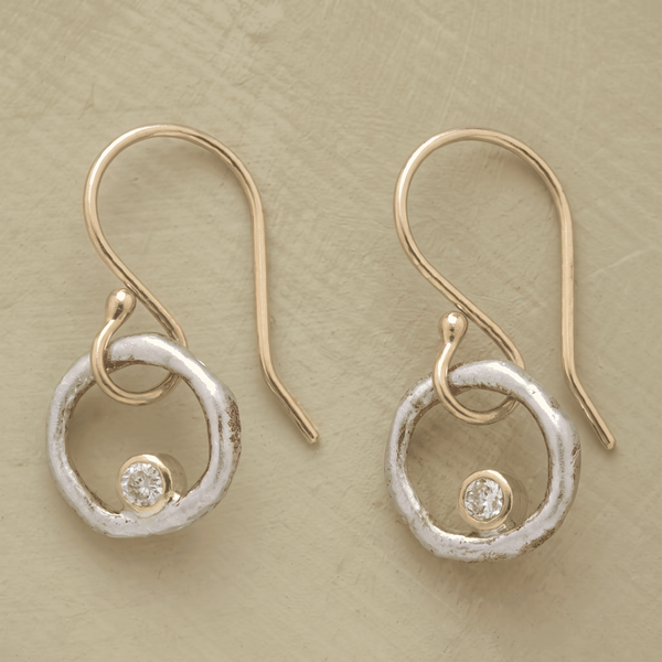 Orecchini Retro in Oro e Argento