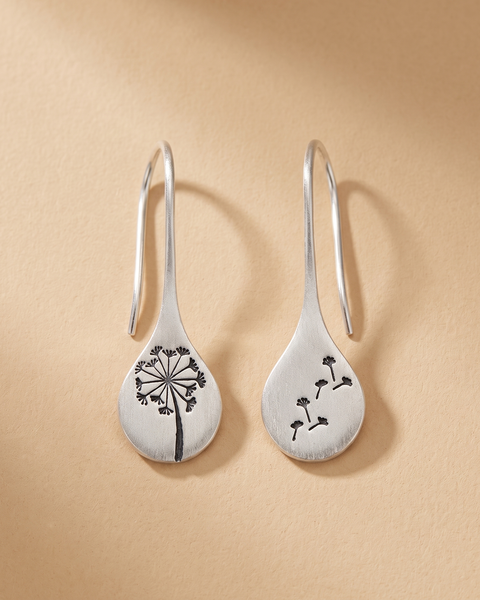 Orecchini Vintage in Argento a Fiore