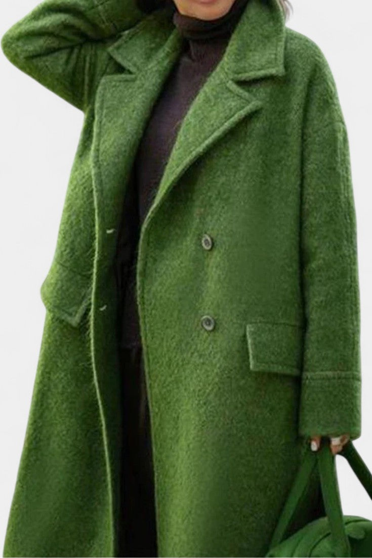 Cornelia | Cappotto lungo oversize doppiopetto