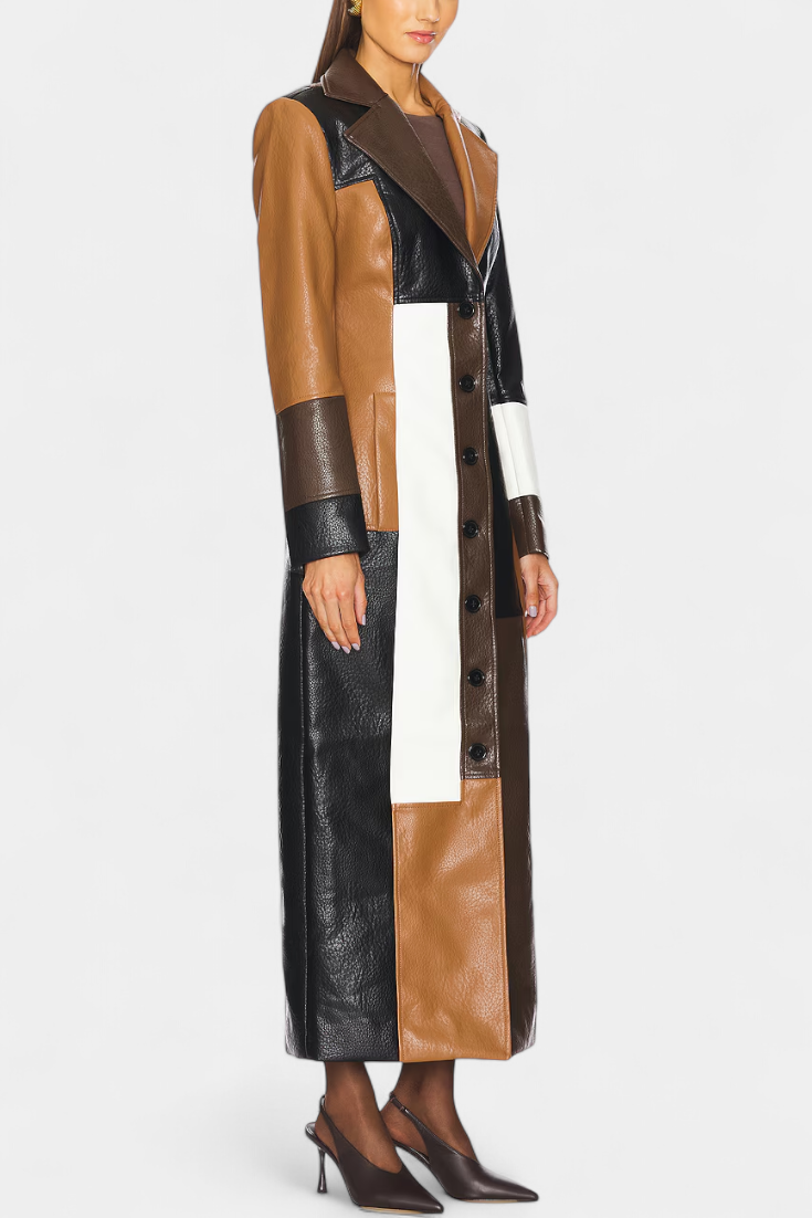 Natalie | Cappotto Lungo a Pannelli