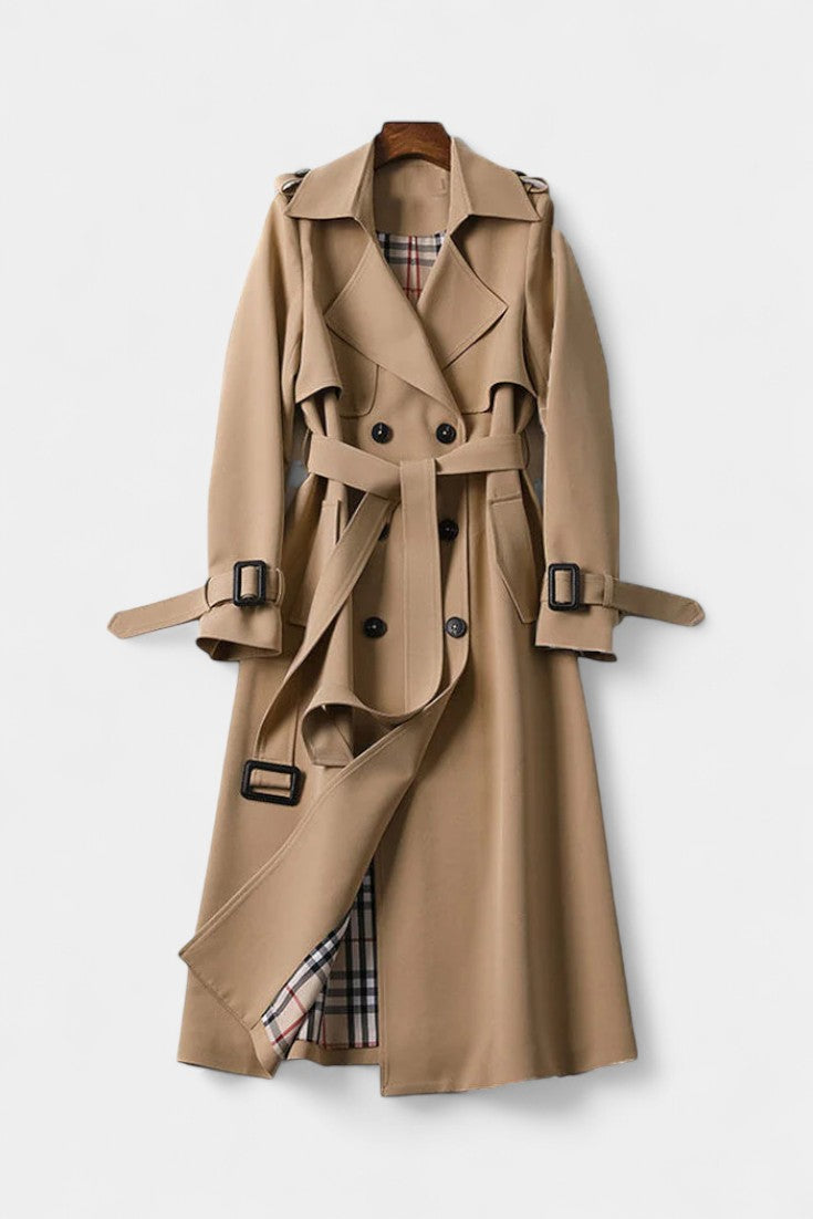 Guinevere | Trench Coat Doppiopetto con Cintura