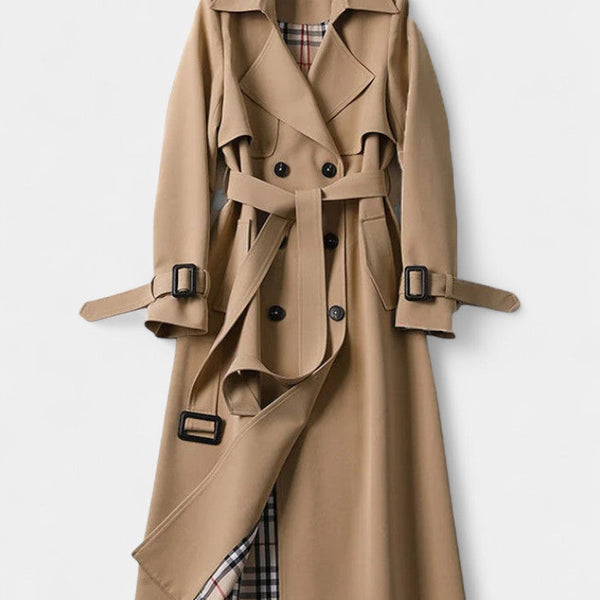 Guinevere | Trench Coat Doppiopetto con Cintura