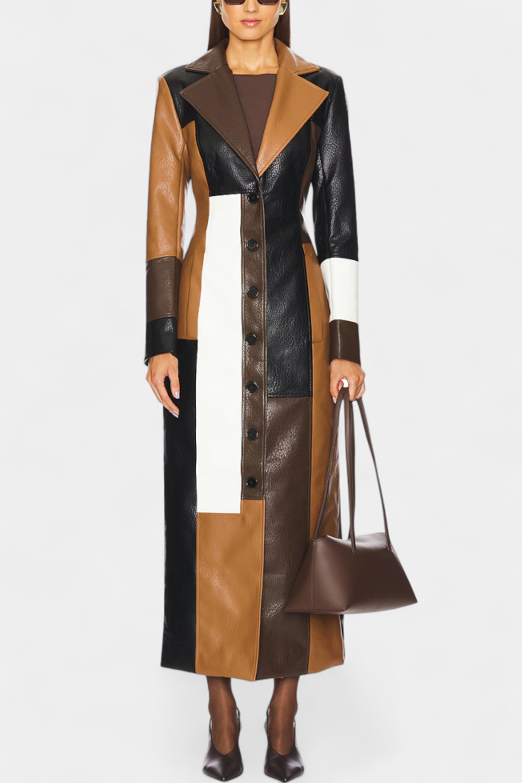 Natalie | Cappotto Lungo a Pannelli