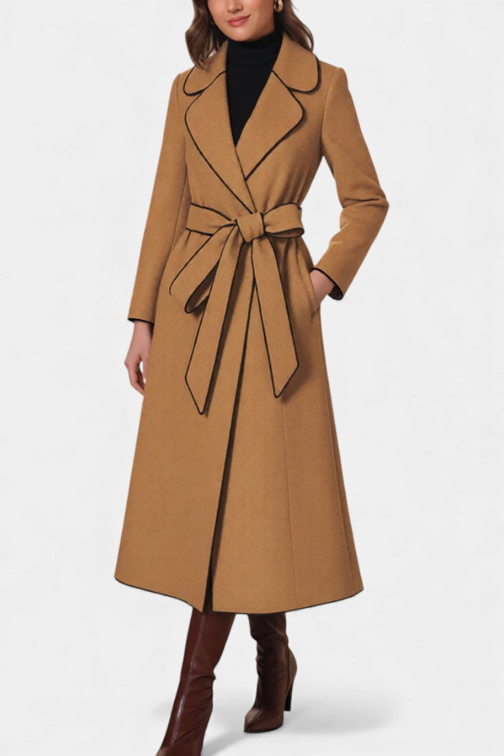 Marguerite | Cappotto lungo con cintura