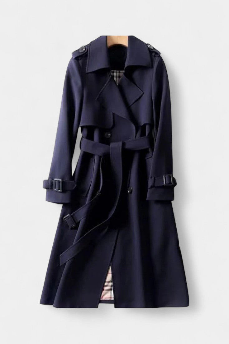 Guinevere | Trench Coat Doppiopetto con Cintura