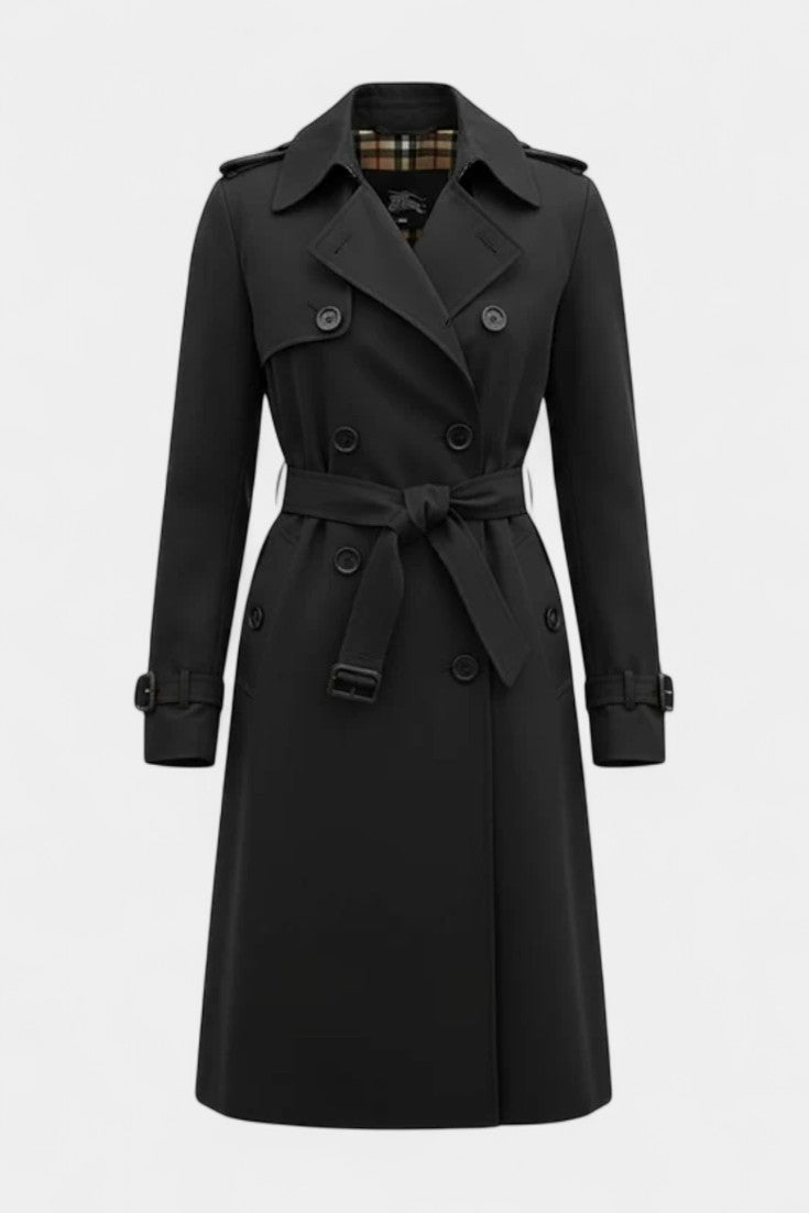 Guinevere | Trench Coat Doppiopetto con Cintura