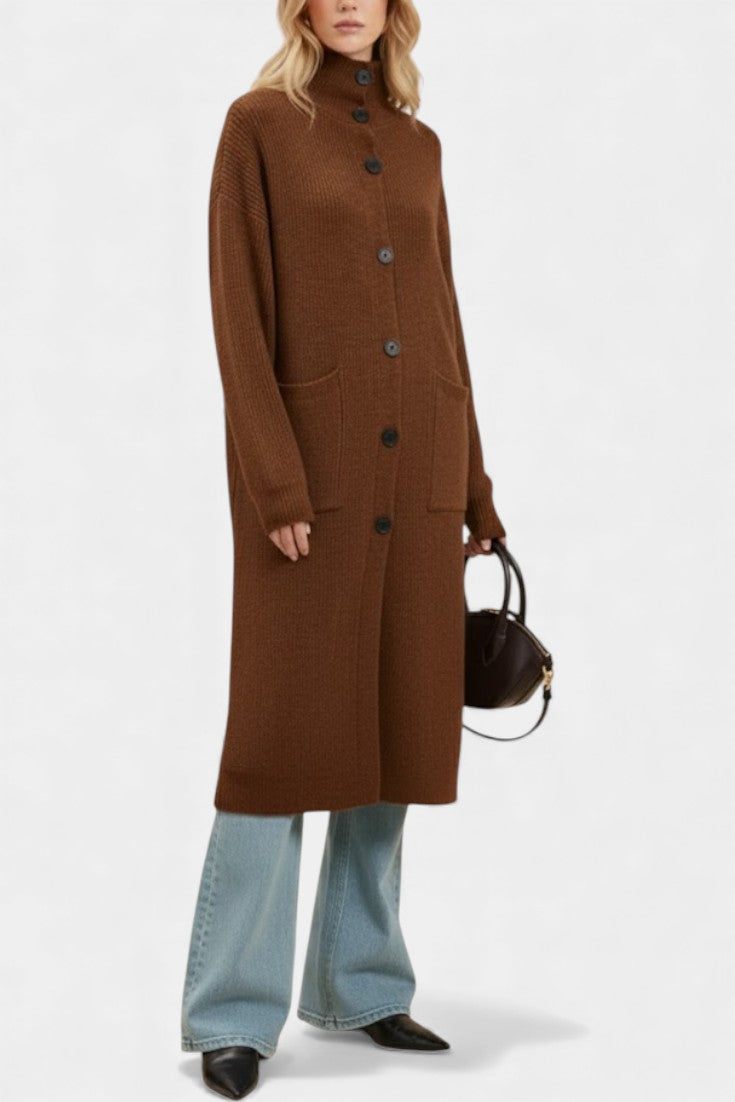 Amelie | Cappotto lungo con collo alto