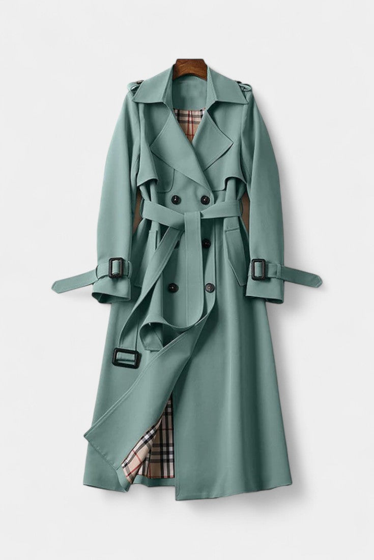 Guinevere | Trench Coat Doppiopetto con Cintura