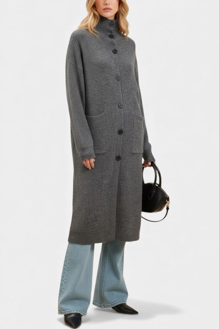 Amelie | Cappotto lungo con collo alto