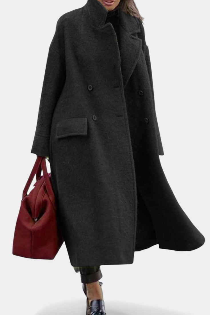 Cornelia | Cappotto lungo oversize doppiopetto