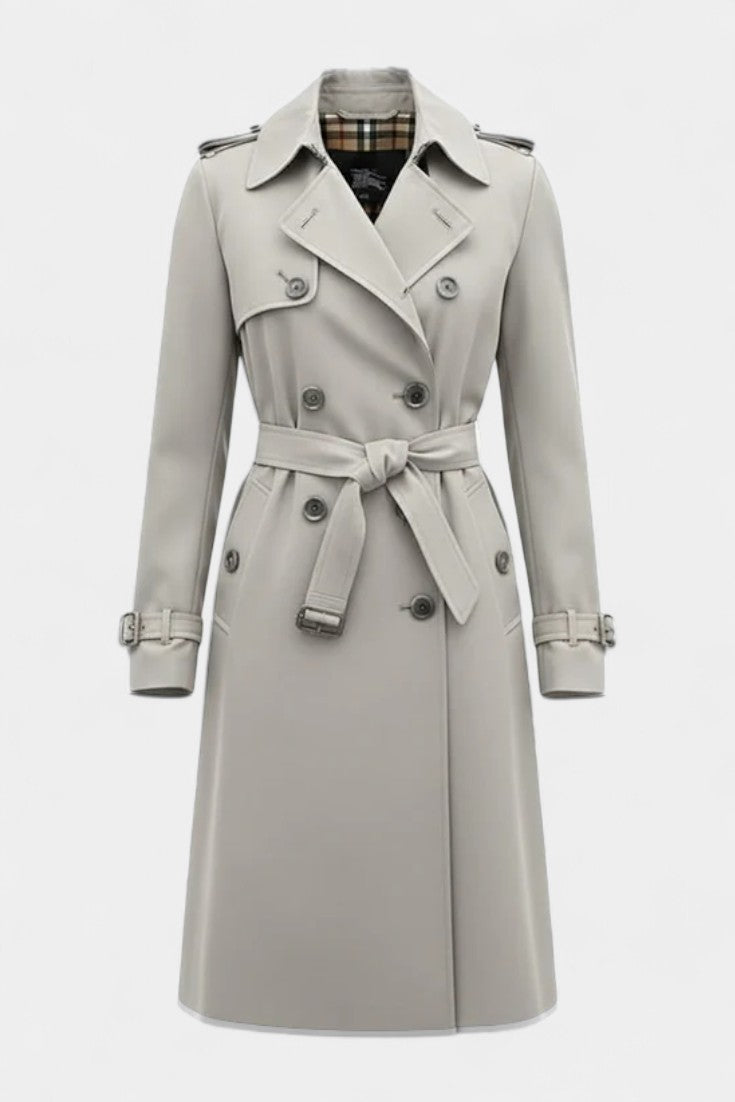 Guinevere | Trench Coat Doppiopetto con Cintura