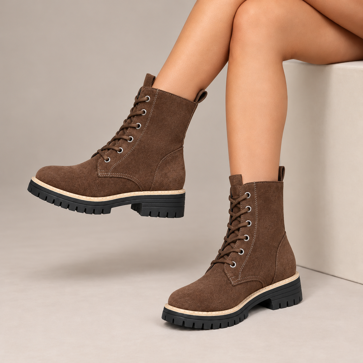 Juniper™ | Stivali con Tacco in Finta Pelle Suede