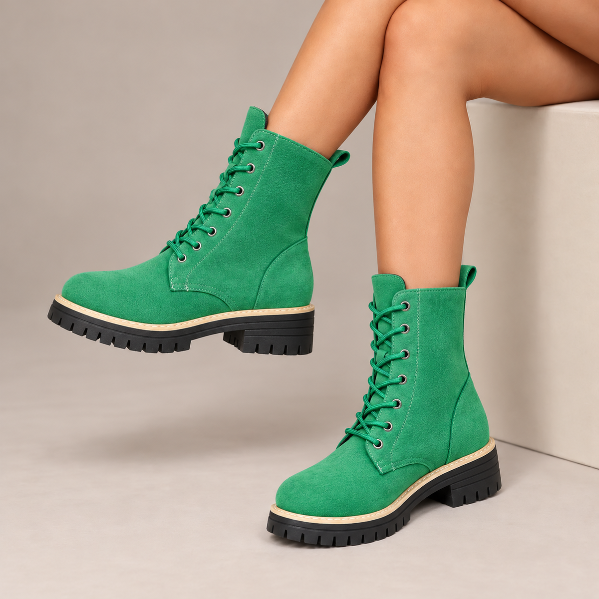 Juniper™ | Stivali con Tacco in Finta Pelle Suede