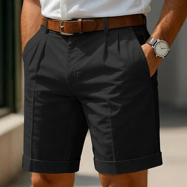 Calvetti firenze | Pantaloncini chino estivi a pieghe