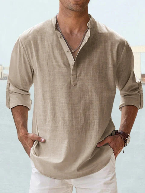 Lino — Camicia Estiva col Coreana