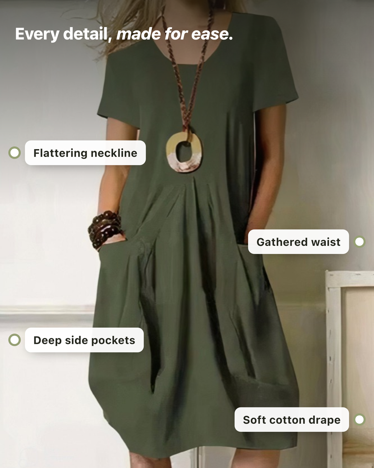 Adriana | Vestito Casual Fluttuante Facile