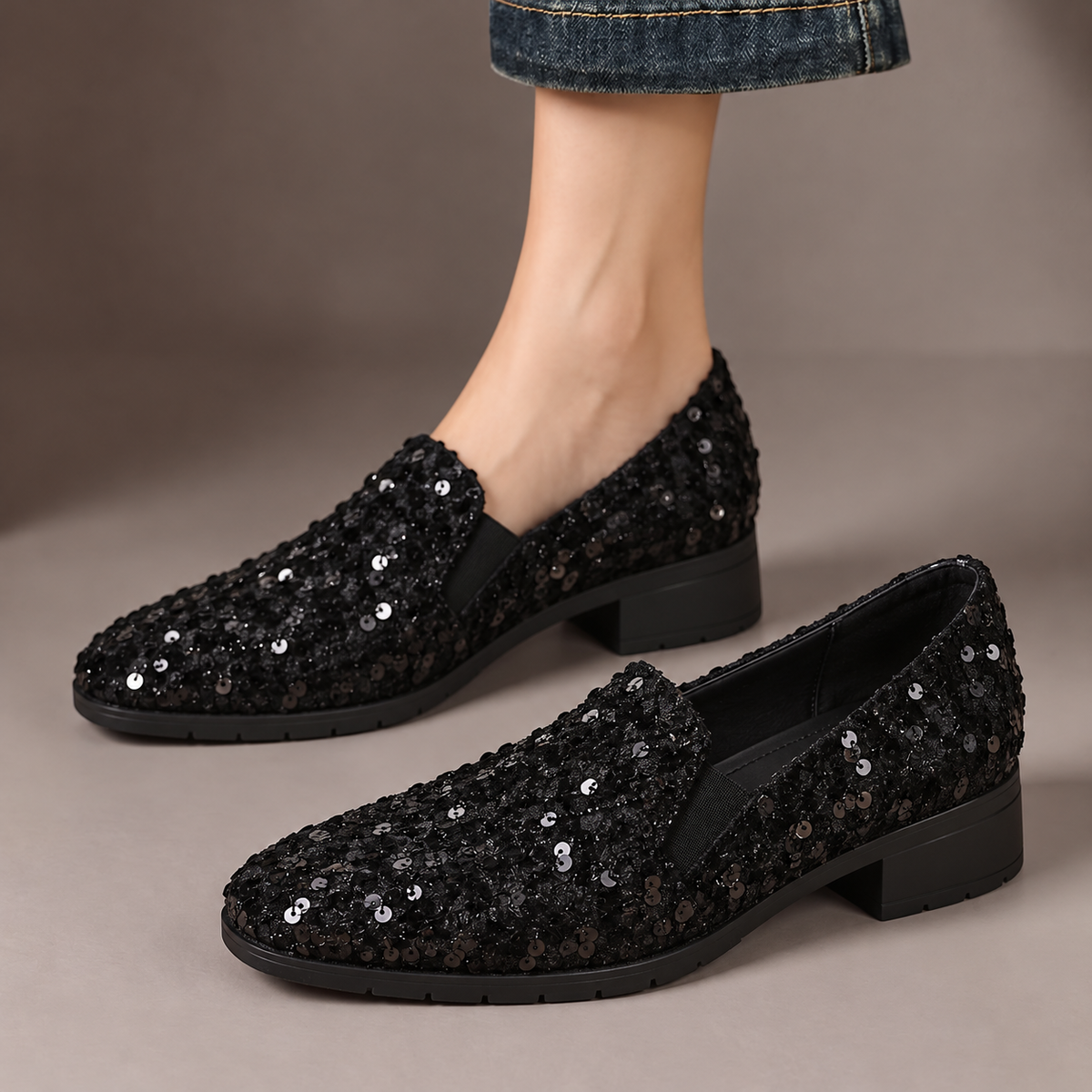 Mabel™ | Mocassini Slip-On con Paillettes