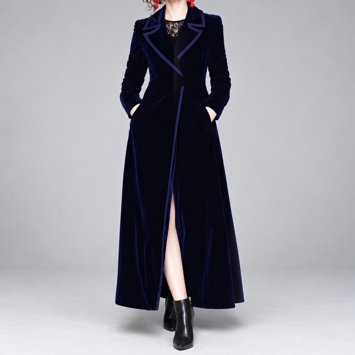 Seraphina | Cappotto largo in velluto