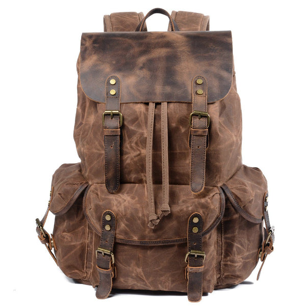 Zaino in Pelle Canvas