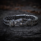 Non Arrenderti – Bracciale in acciaio con decorazioni nordiche – immagine 2