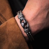 Non Arrenderti – Bracciale in acciaio con decorazioni nordiche – immagine 5