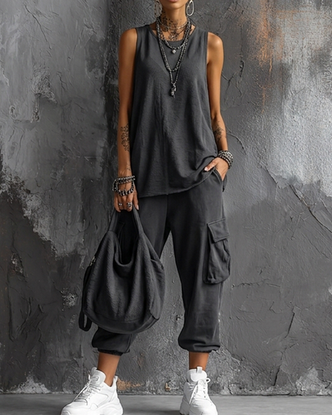 Valentina | Set Casual Morbido con Tasche