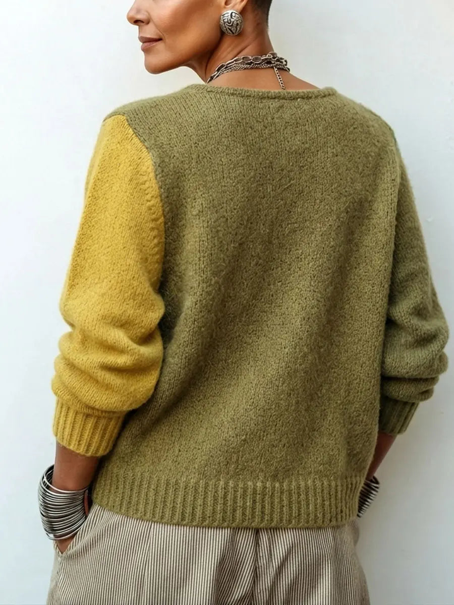 Maglione Artistico Asimmetrico