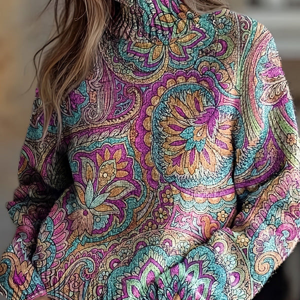 Giulia | Turtleneck Paisley Gioiello
