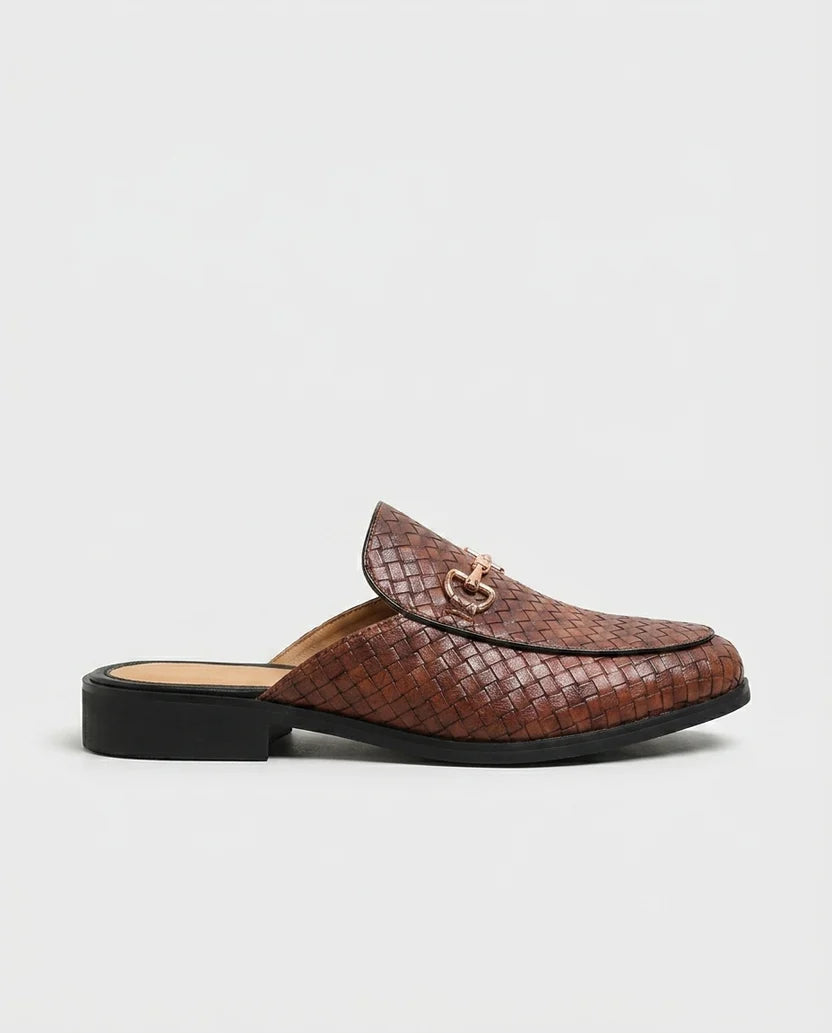 Mule Intrecciata Horsebit – Pelle Artigianale