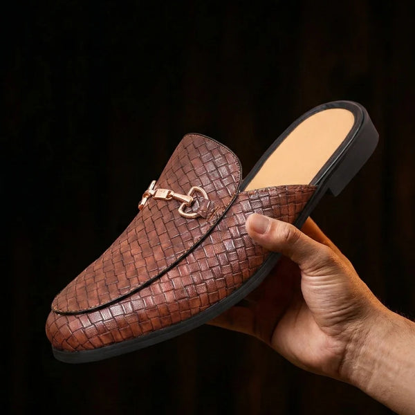Mule Intrecciata Horsebit – Pelle Artigianale