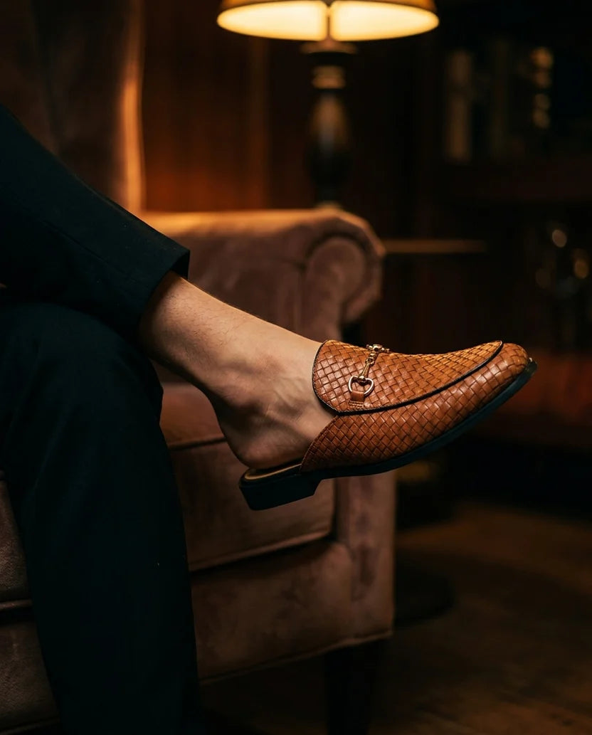Mule Intrecciata Horsebit – Pelle Artigianale