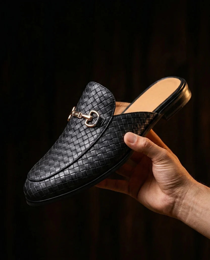 Mule Intrecciata Horsebit – Pelle Artigianale