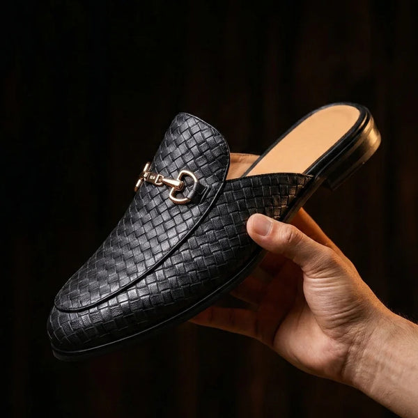 Mule Intrecciata Horsebit – Pelle Artigianale