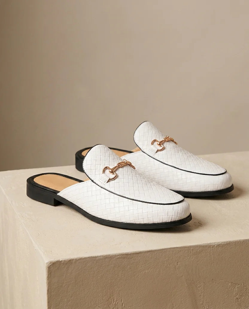 Mule Intrecciata Horsebit – Pelle Artigianale