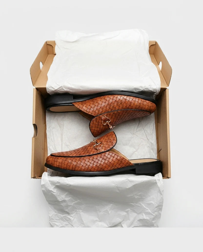 Mule Intrecciata Horsebit – Pelle Artigianale